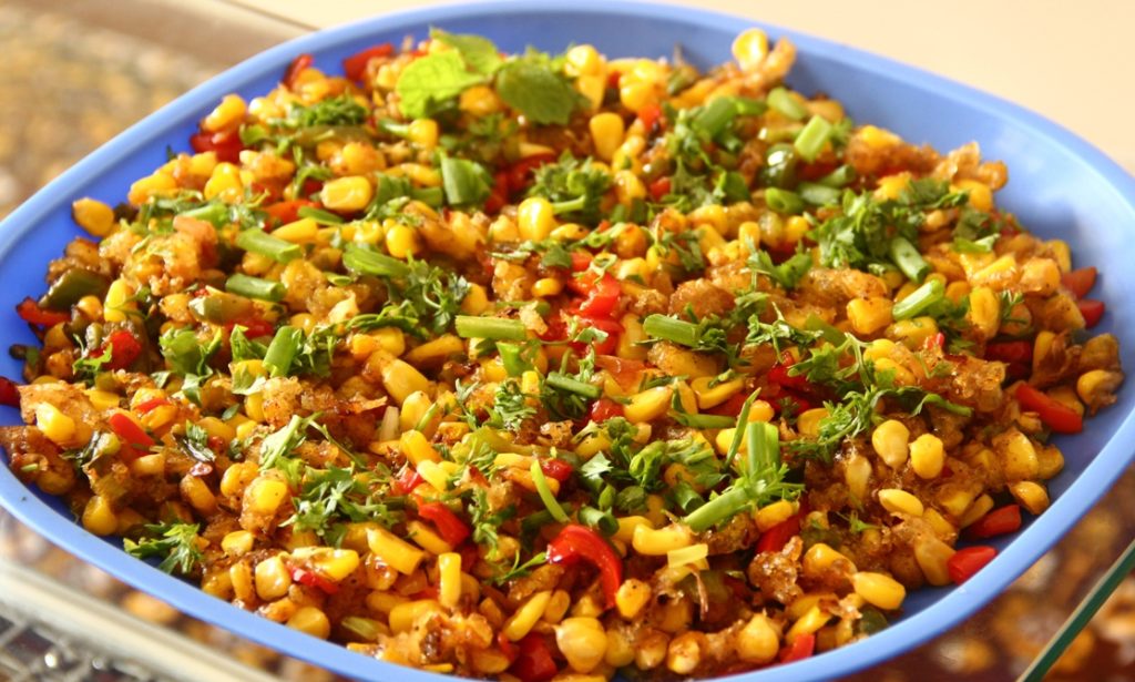 sweetcorn bell pepper salad